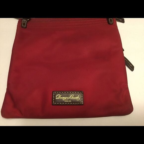 Dooney and Bourke Nylon Crossbody Purse Red - Picture 3 of 3